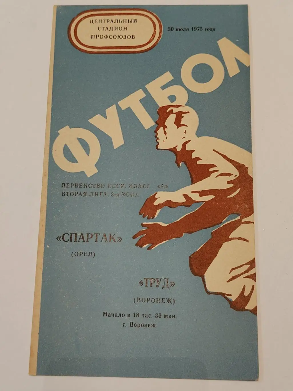 Труд Воронеж - Спартак Орел 1975