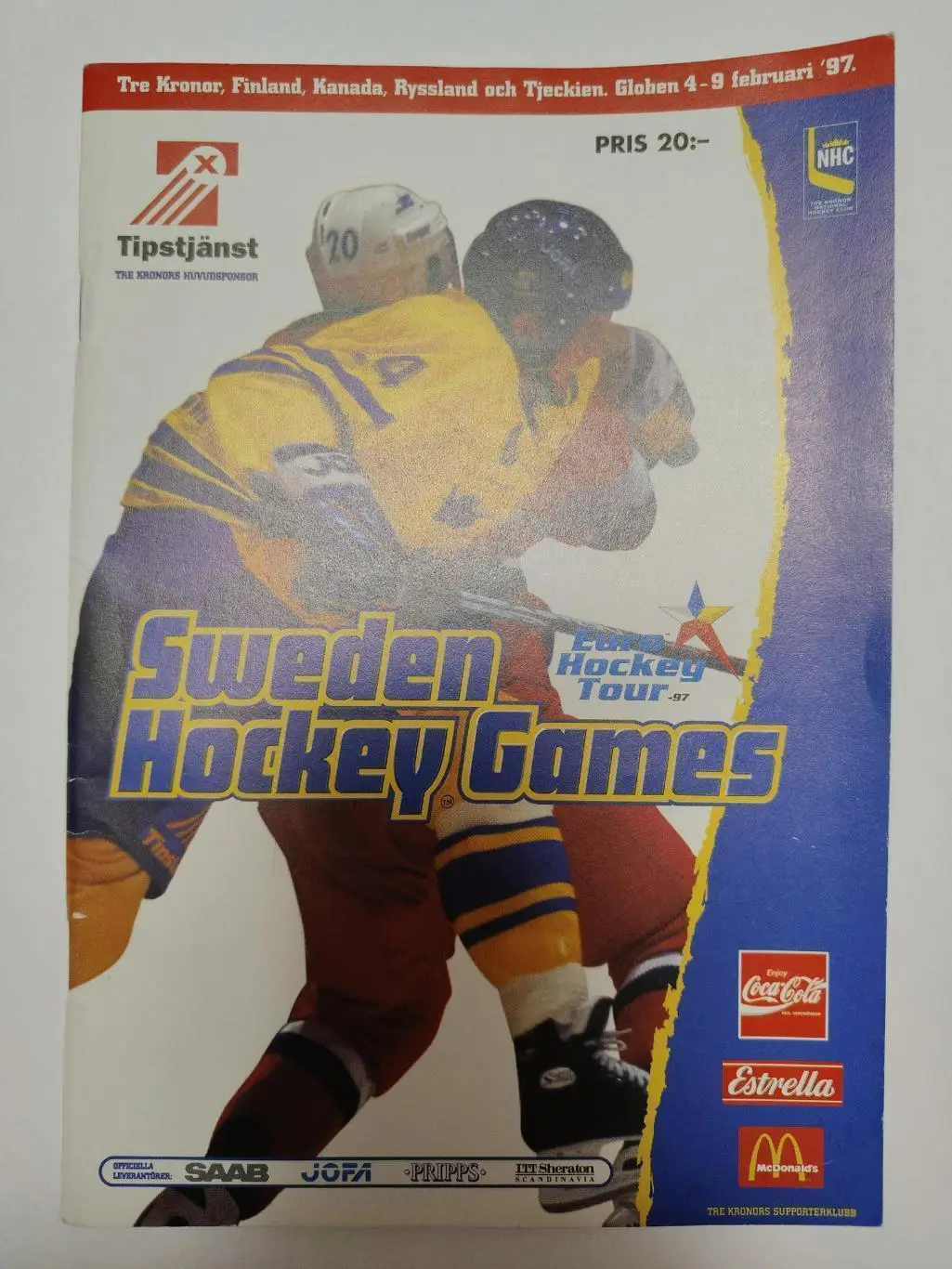 АКЦИЯ !!! Шведские хоккейные игры 4-9 февраля 1997 Россия Швеция Финляндия Чехия