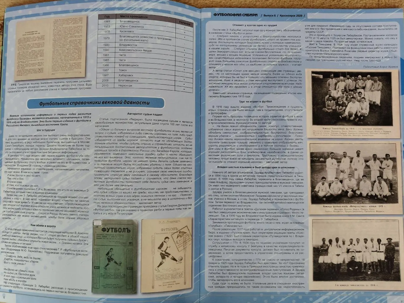 Футболофил Сибири №6 Красноярск 2020 (Формат А4, 26 стр, смотрите другие фото) 2