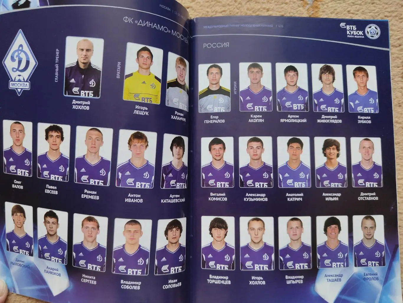 Кубок Яшина 2012 (Динамо Москва, Фрайбург, Малага, Вест Хэм, Бешикташ, Мексика) 1