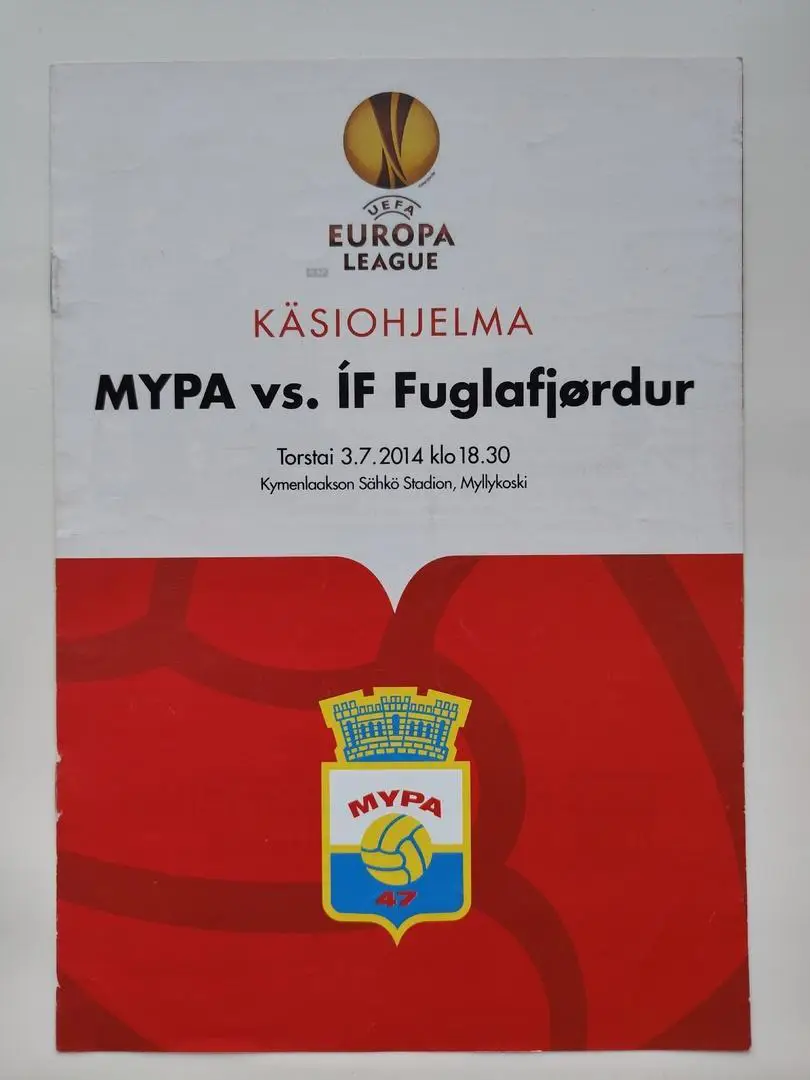 МюПа Финляндия - Фуглафьордур Фареры 2014 Лига Европы