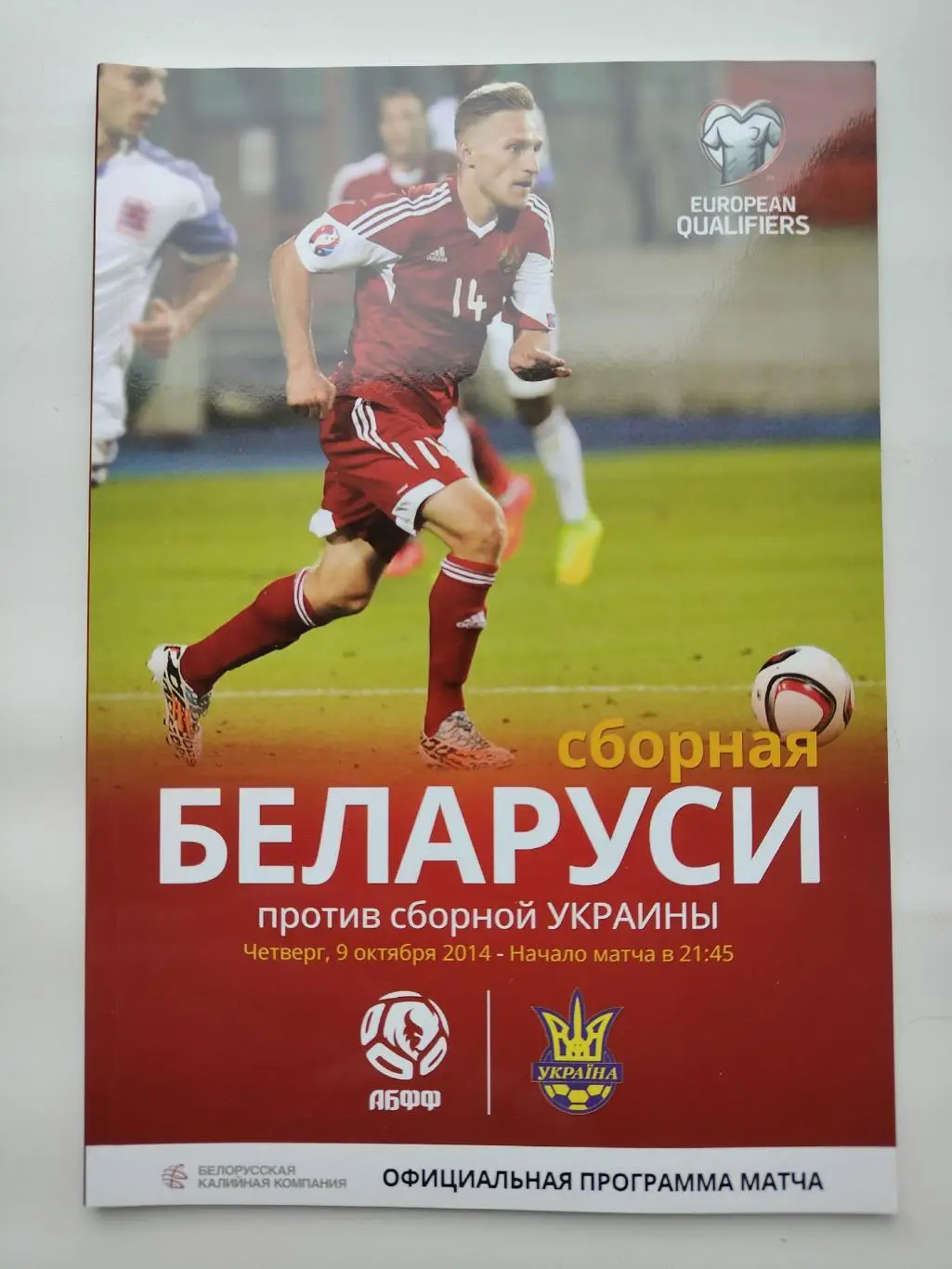 Минск. Беларусь - Украина 2014 отбор.ЧЕ