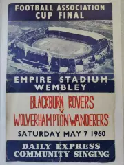 «Уэмбли» Лондон. Блэкберн - Вулверхэмптон 1960 ФИНАЛ Кубок Англии Daily Express