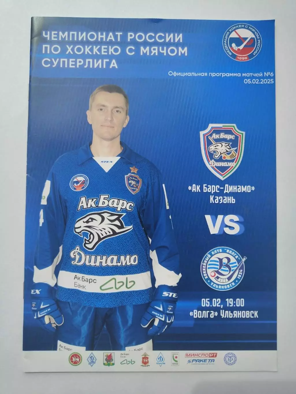 Хоккей с мячом. Ак Барс-Динамо Казань - Волга Ульяновск 5 февраля 2025