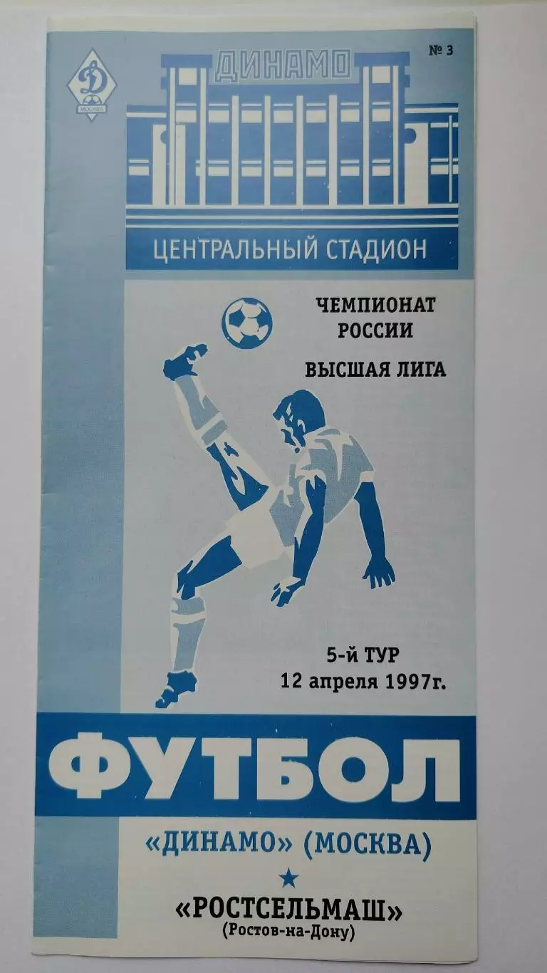 Динамо Москва - Ростсельмаш Ростов-на-Дону 1997