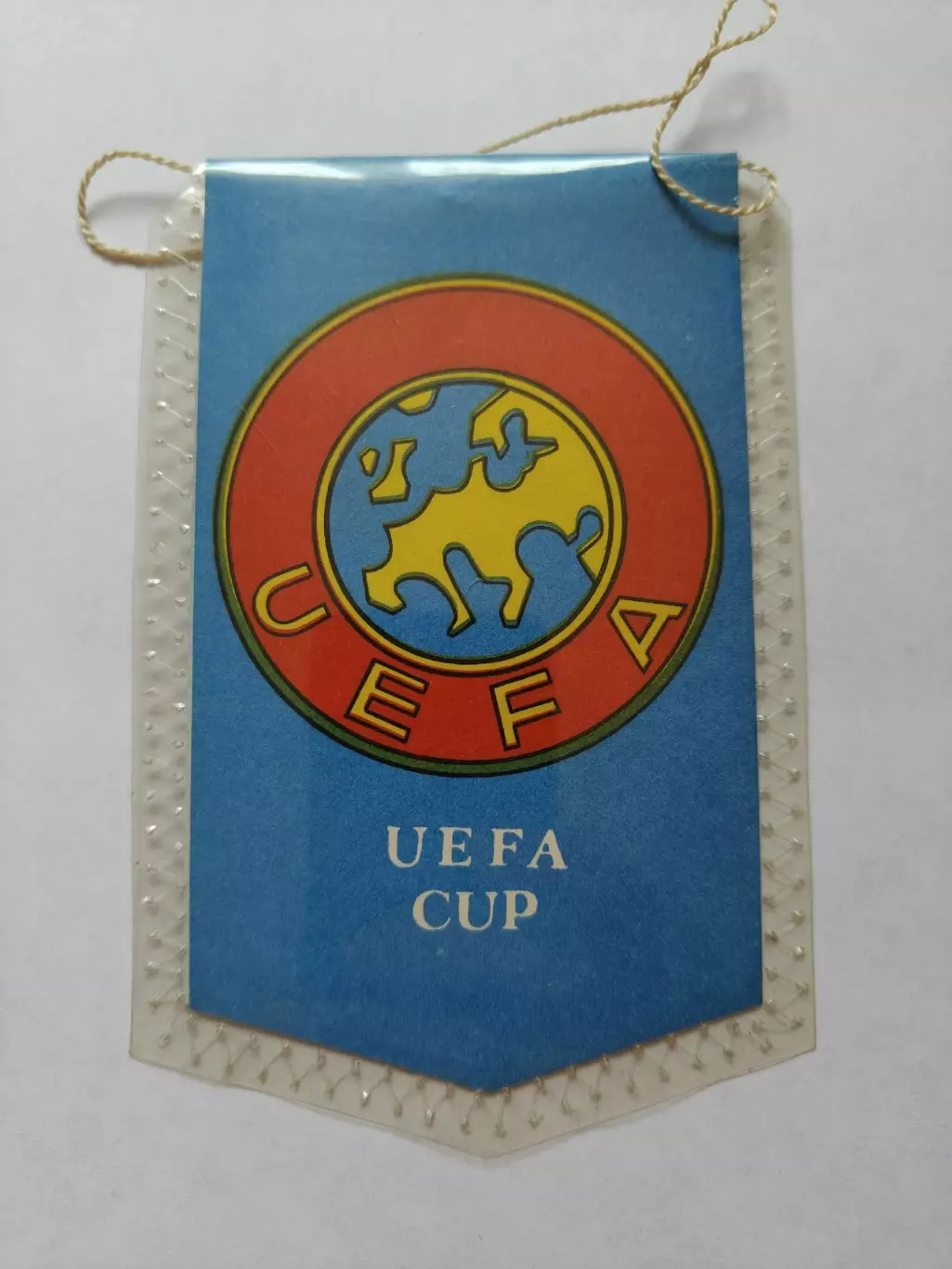 Вымпел. Футбол. Черноморец Одесса - Монако Франция 1990 (размер 9х14 см) 1