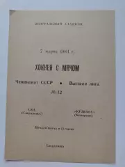 Хоккей с мячом. СКА Свердловск - Кузбасс Кемерово 7 марта 1983