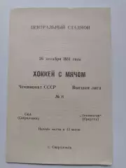 Хоккей с мячом. СКА Свердловск - Локомотив Иркутск 26 декабря 1981