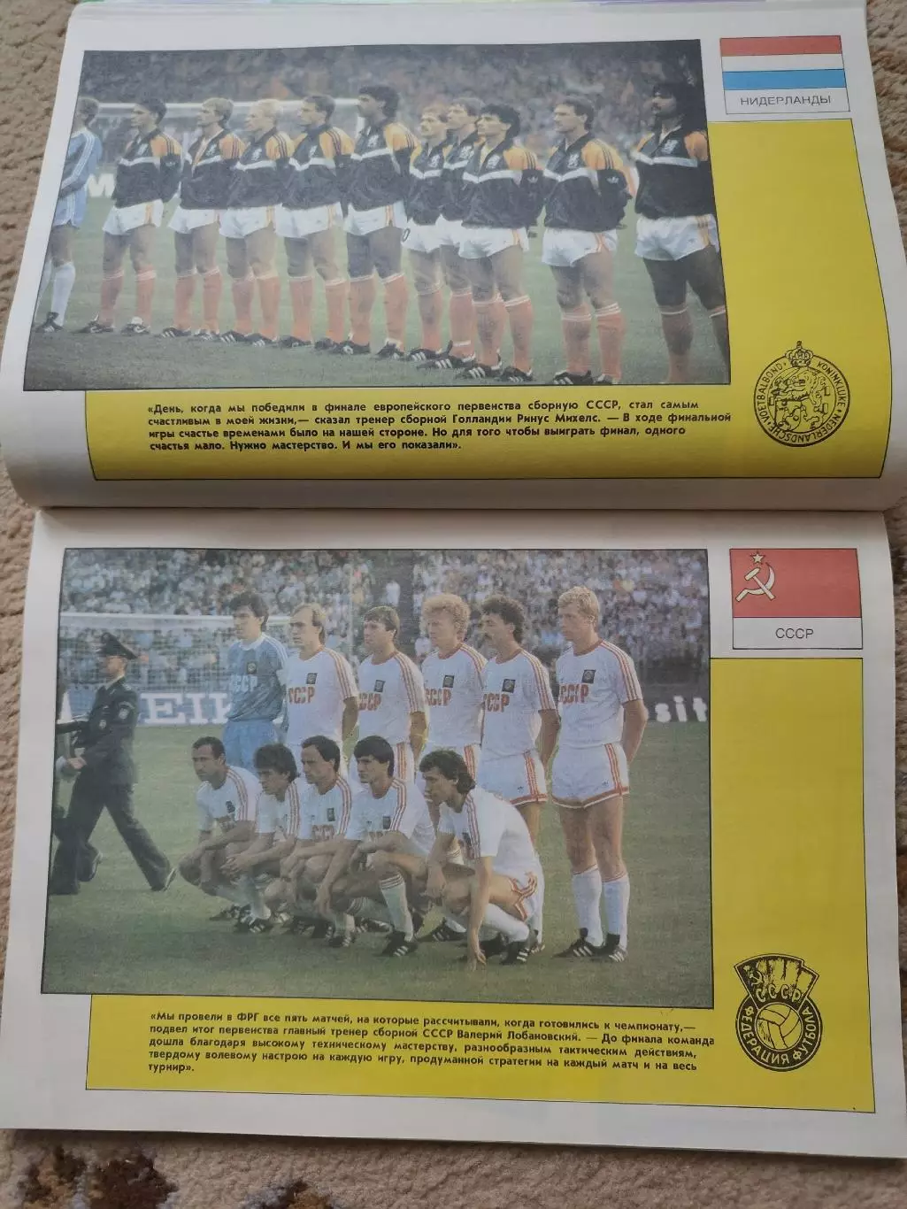 Берни-2/Berni-2 Итоги чемпионата Европы 1988 (ФиС 1990 постеры всех сборных) 6