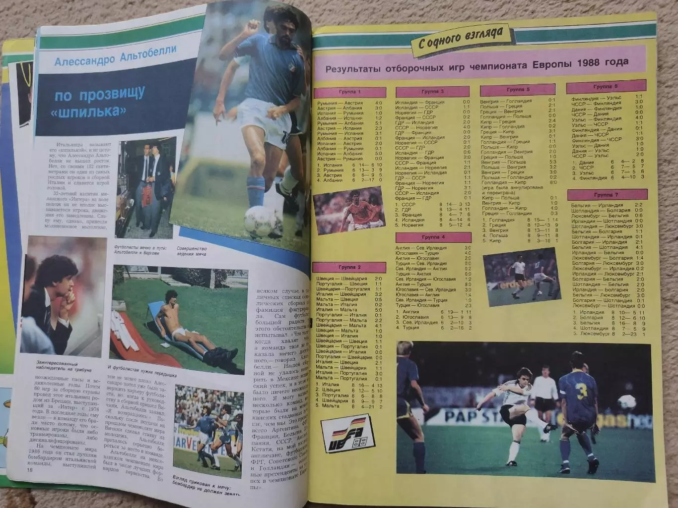 АКЦИЯ Берни-1/Berni-1 Чемпионат Европы 1988 (ФиС 1988 постеры всех сборных) 1