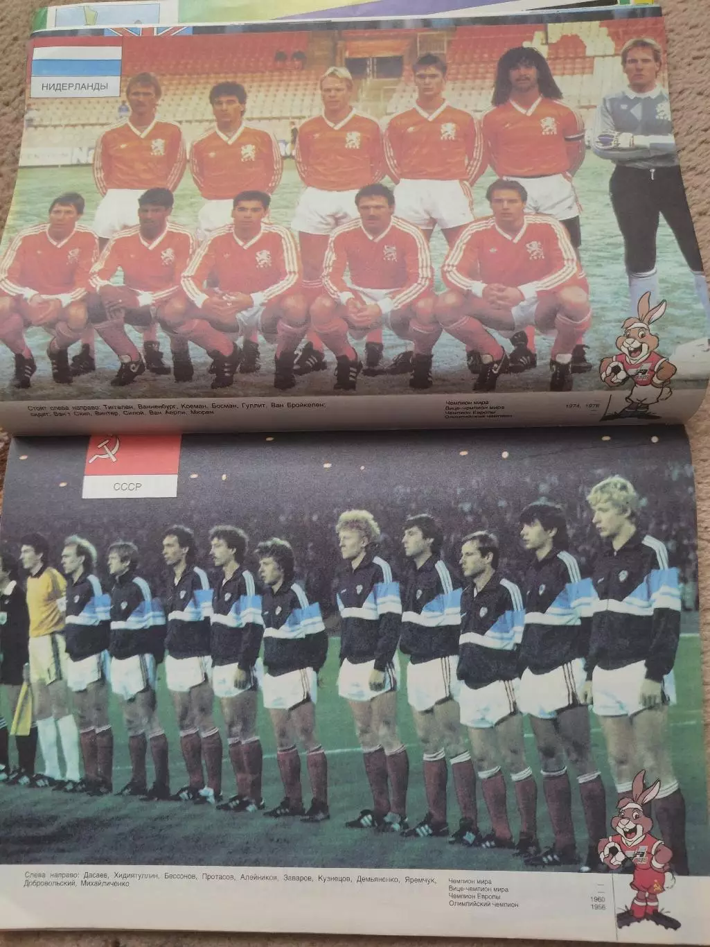 АКЦИЯ Берни-1/Berni-1 Чемпионат Европы 1988 (ФиС 1988 постеры всех сборных) 5