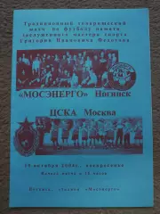 Мосэнерго Ногинск - ЦСКА Москва 2004 матч памяти Федотова
