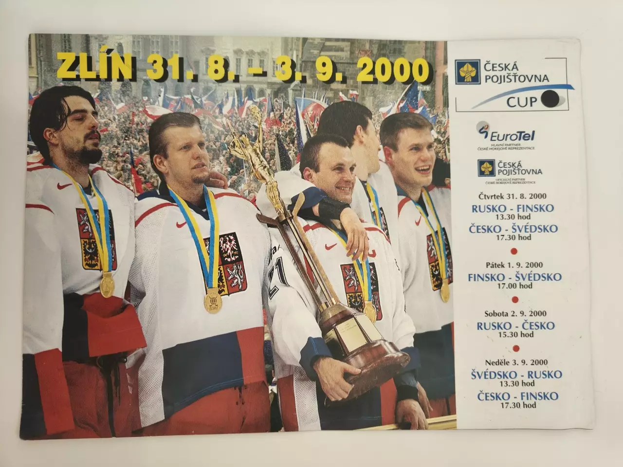 Злин/Чехия. Кубок Ческе Пойиштовны 2000 Россия Финляндия Швеция Чехия