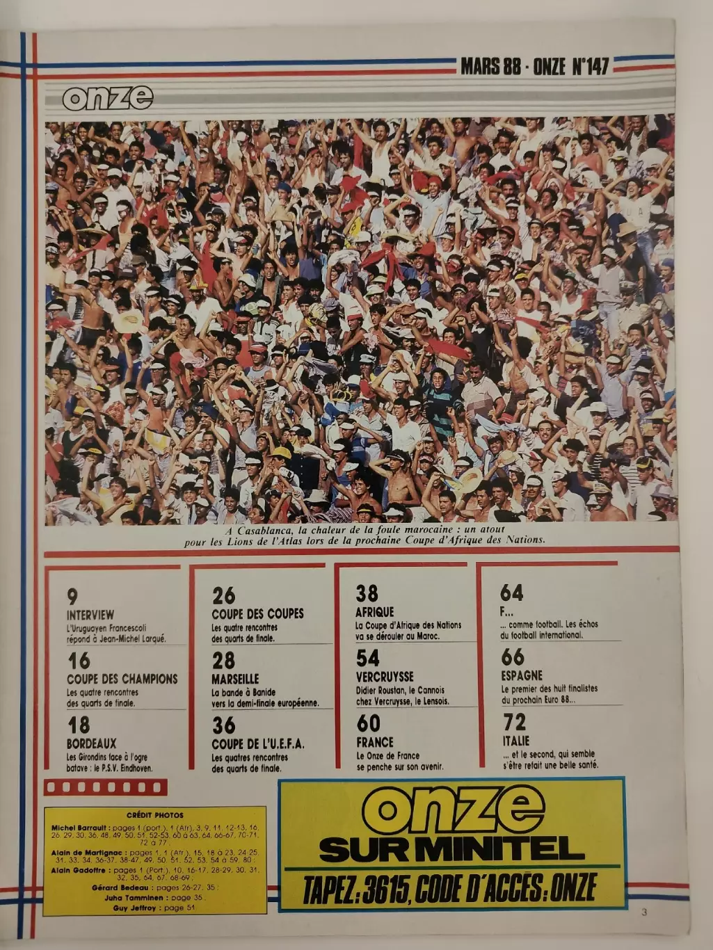 Журнал. ONZE №147 март 1988 (1/4 Еврокубков, Кубок Африканских наций, Евро 88) 1