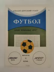Динамо Киев - Арарат Ереван 1972