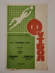 Динамо Киев - Торпедо Москва 1973