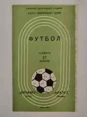 Динамо Киев - Арарат Ереван 1974