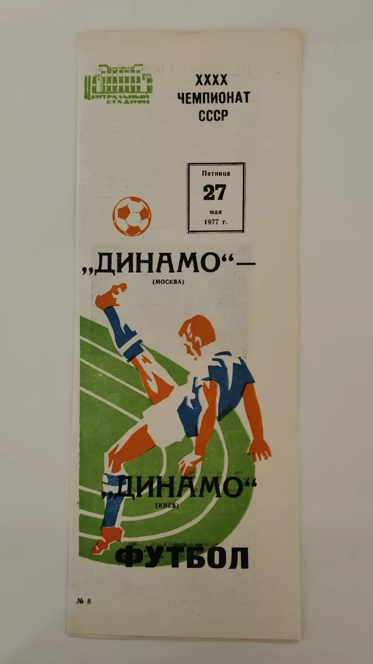Динамо Москва - Динамо Киев 1977
