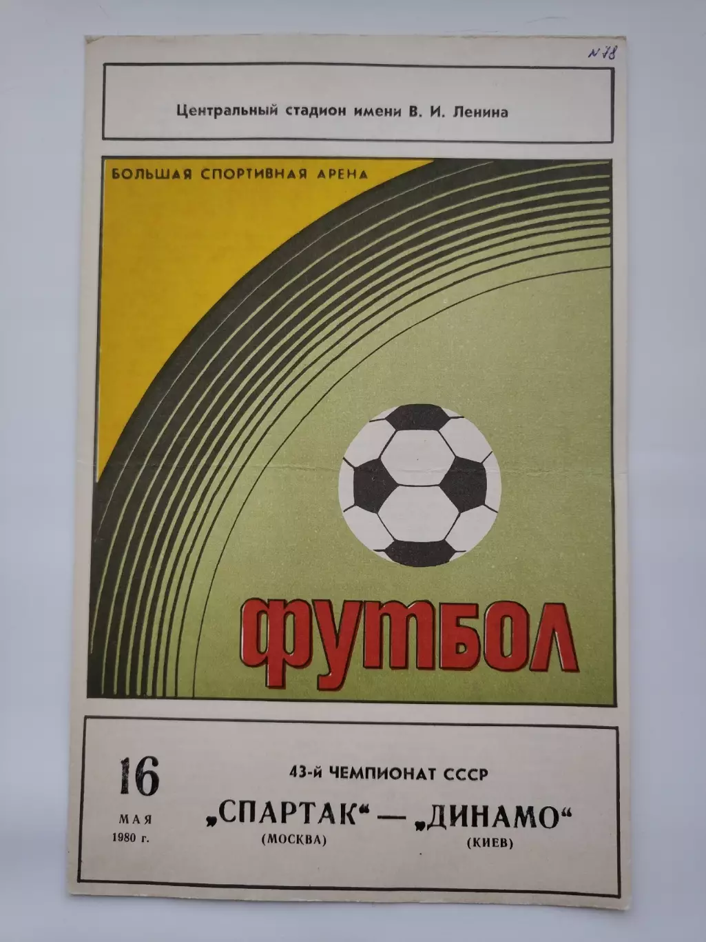 Спартак Москва - Динамо Киев 1980