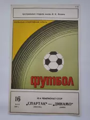 Спартак Москва - Динамо Киев 1980