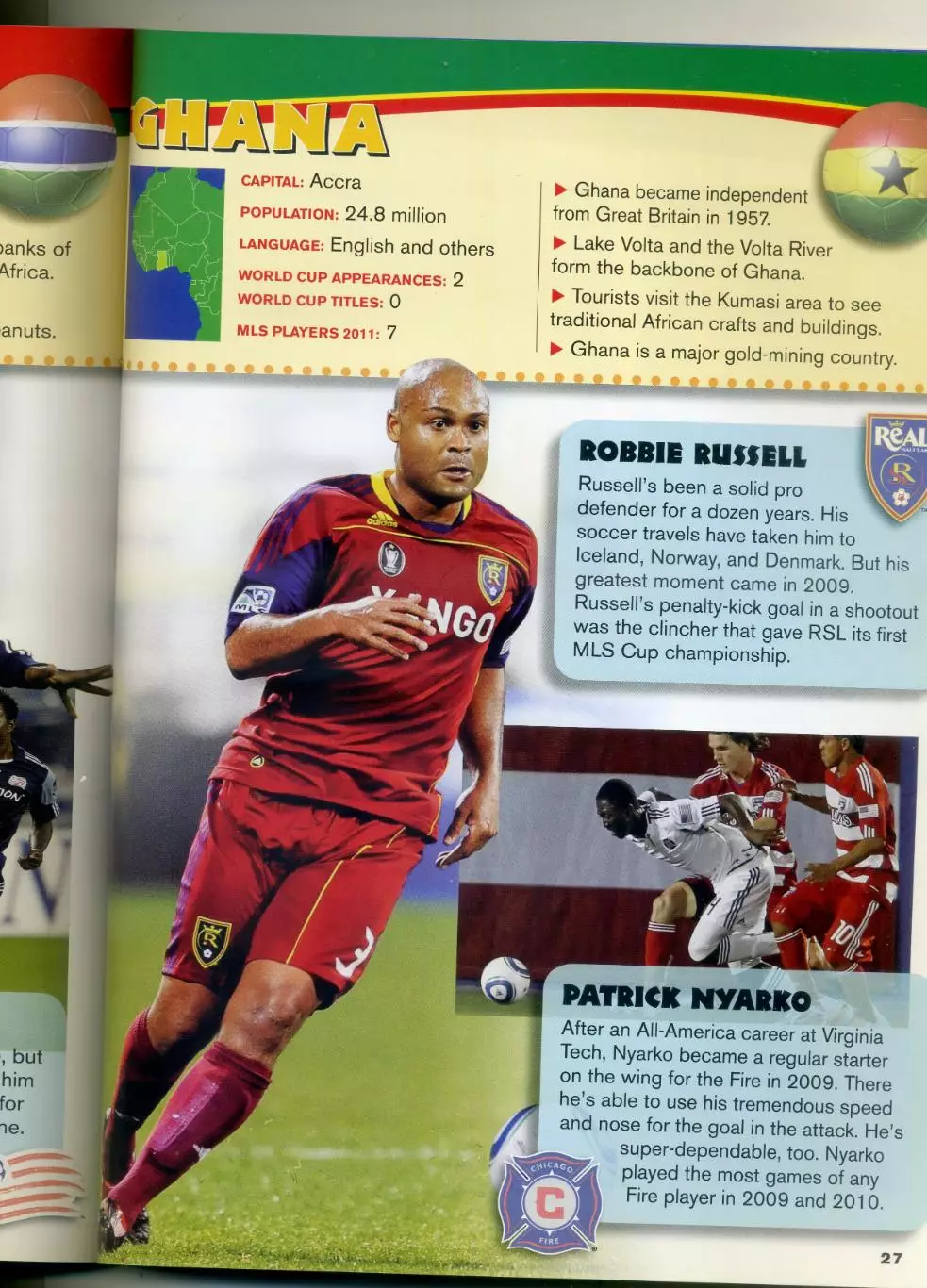 Журнал Легионеры MLS 2011 - стикеры-логотипы клубов США 7