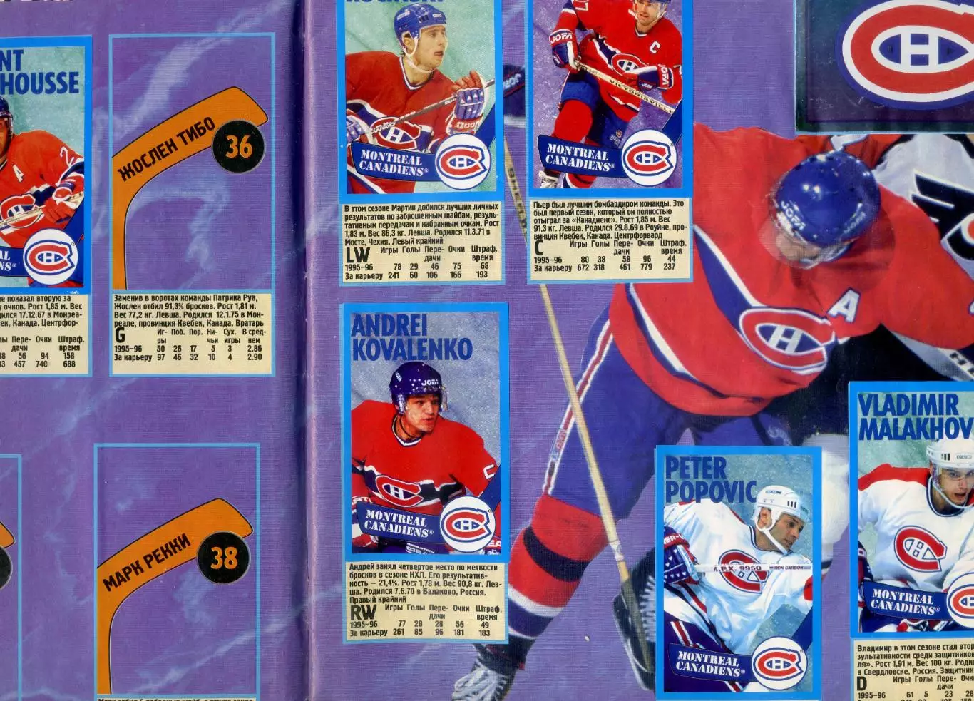 Альбом Panini Хоккей НХЛ NHL 1995-1996 1