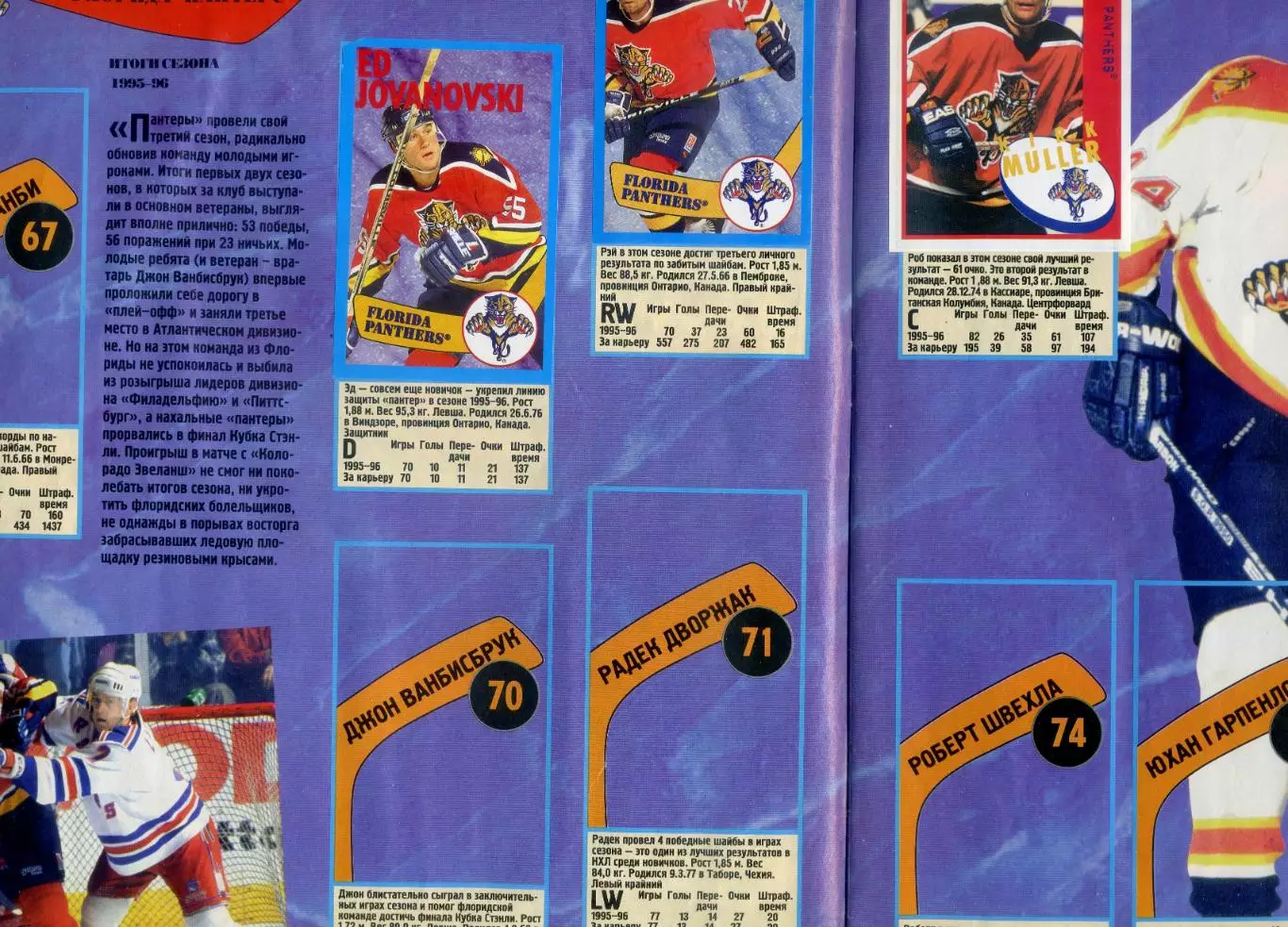 Альбом Panini Хоккей НХЛ NHL 1995-1996 5