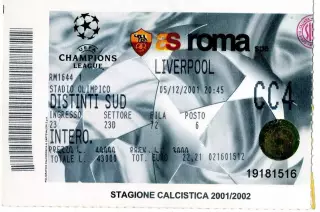 Рома - Ливерпуль - 5.12.2001 - AS Roma - Liverpool - Лига Чемпионов CL