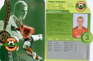 Карточка Шахтер Донецк 2006 - Томаш Хюбшман