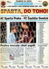 Спарта Прага Чехия - Шахтер Донецк 2000