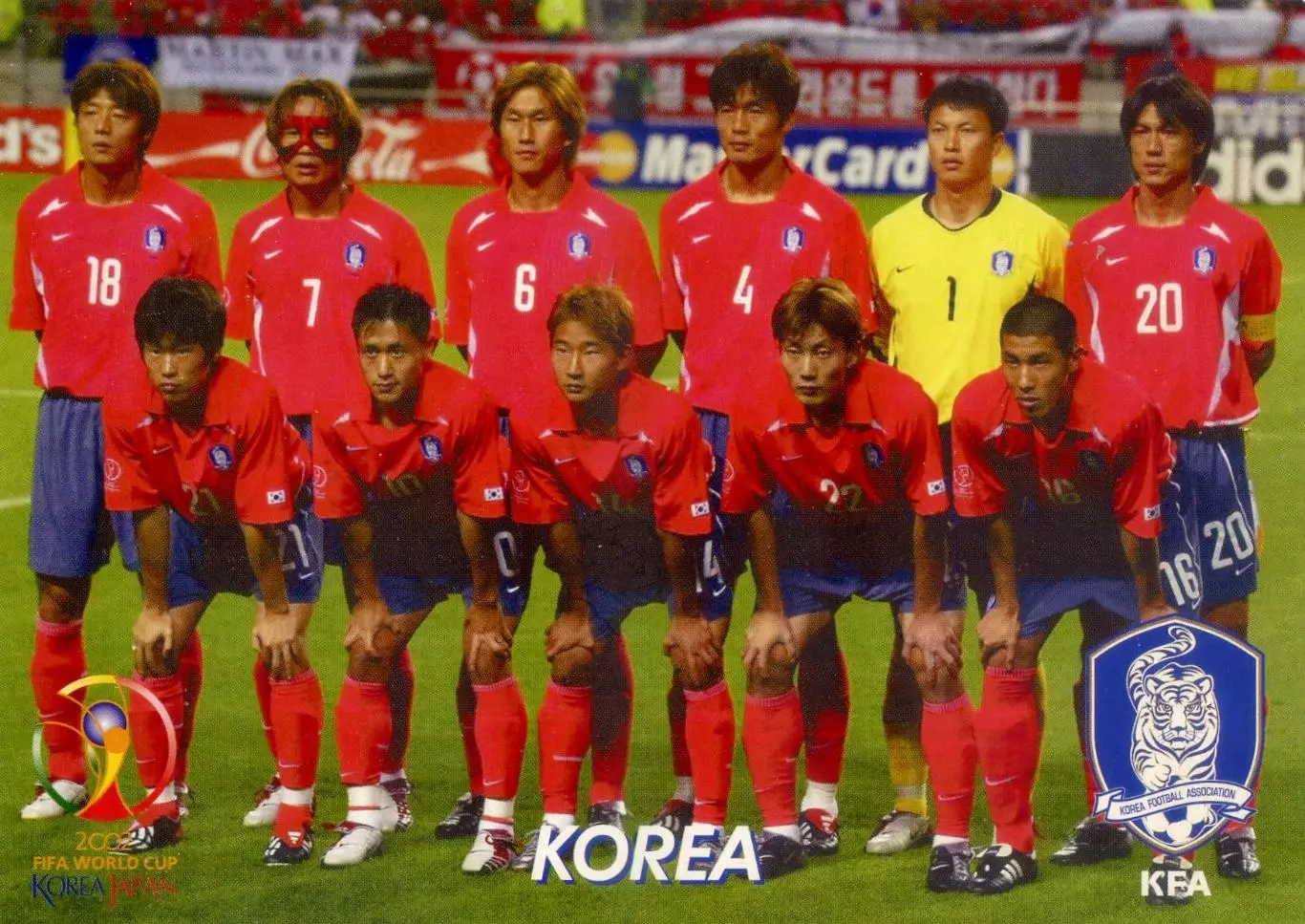 Открытка Корея Korea - Сборная - Мой Футбол - World Cup 2002