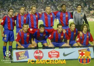 Открытка Барселона Испания - FC Barcelona Spain - Мой Футбол - Лига Чемпионов