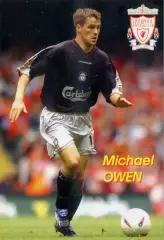 Открытка Майкл Оуэн Michael Owen Ливерпуль Англия Liverpool England Мой Футбол