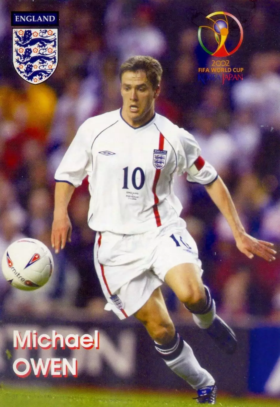 Открытка Майкл Оуэн Michael Owen Ливерпуль Англия FC Liverpool England World Cup