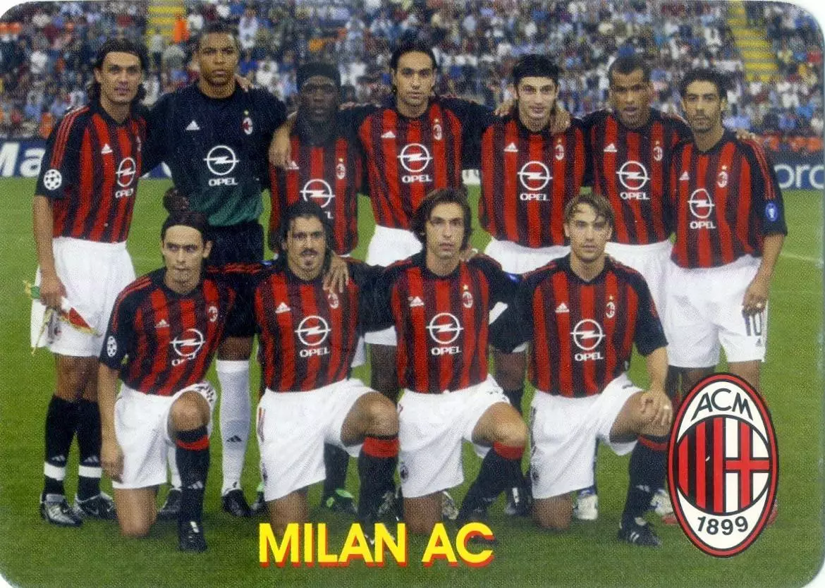 Календарик Милан Италия 2004