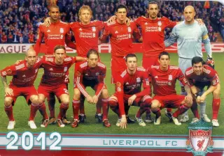 Календарик Ливерпуль Англия 2012