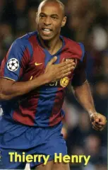 Календарик 2010 Тьерри Анри Франция Барселона Испания