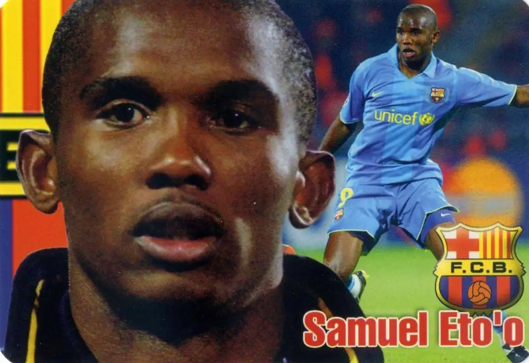 Календарик 2010 Самюэль Это’о Камерун Барселона Испания