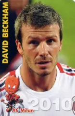 Календарик 2010 Дэвид Бекхэм Англия England David Beckham Милан Италия Milan