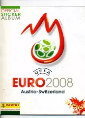 Альбом Panini для наклеек новый пустой +6 наклеек - Euro Евро 2008Панини