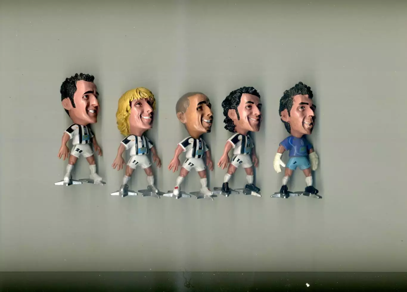 Фигурки футболистов Ювентус Турин Италия Буффон Недвед Трезеге Каннаваро Дель Пь 2