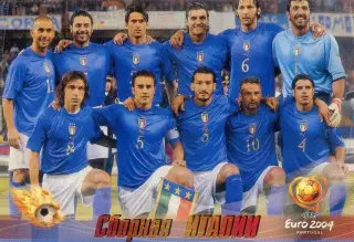 Календарик 2005 Италия Сборная