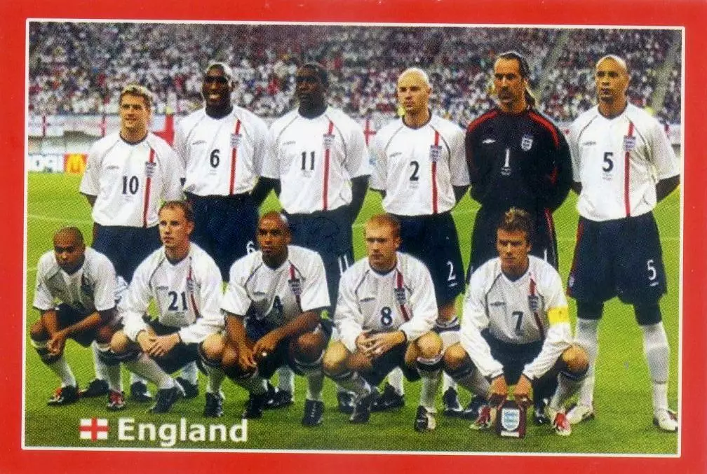 Календарик 2006 Англия Сборная