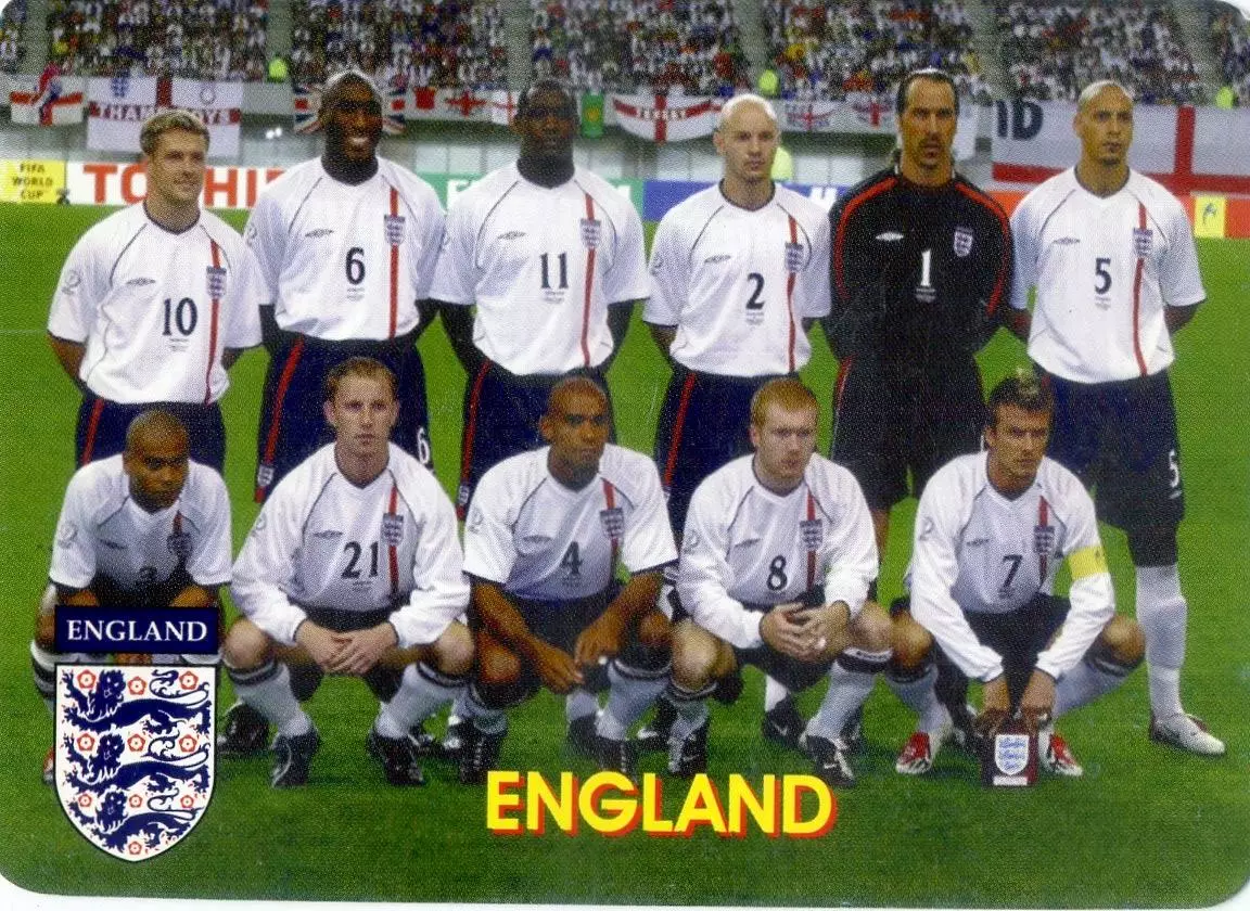 Календарик 2004 Англия Сборная - В Мире Футбола