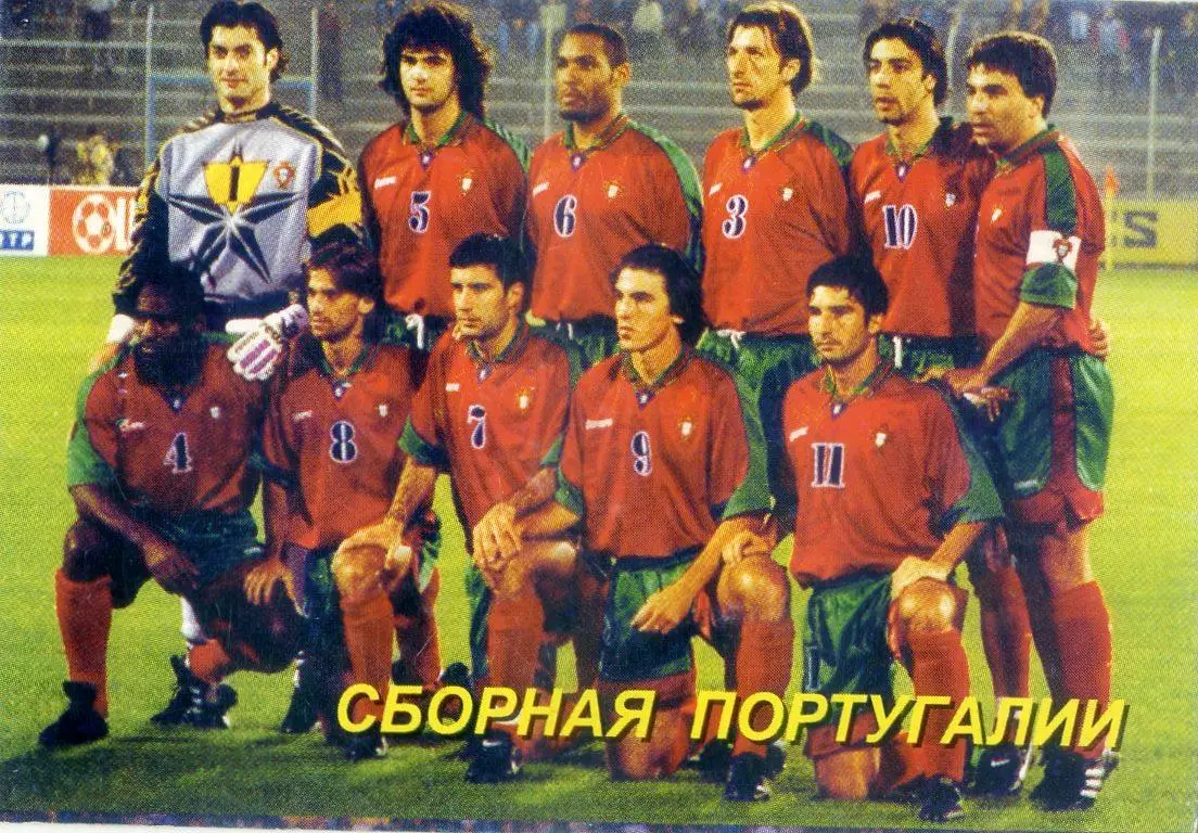 Календарик 2002 Португалия Сборная