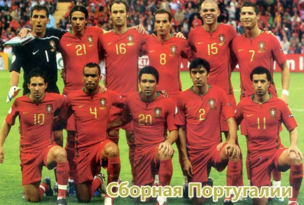 Календарик 2010 Португалия Сборная