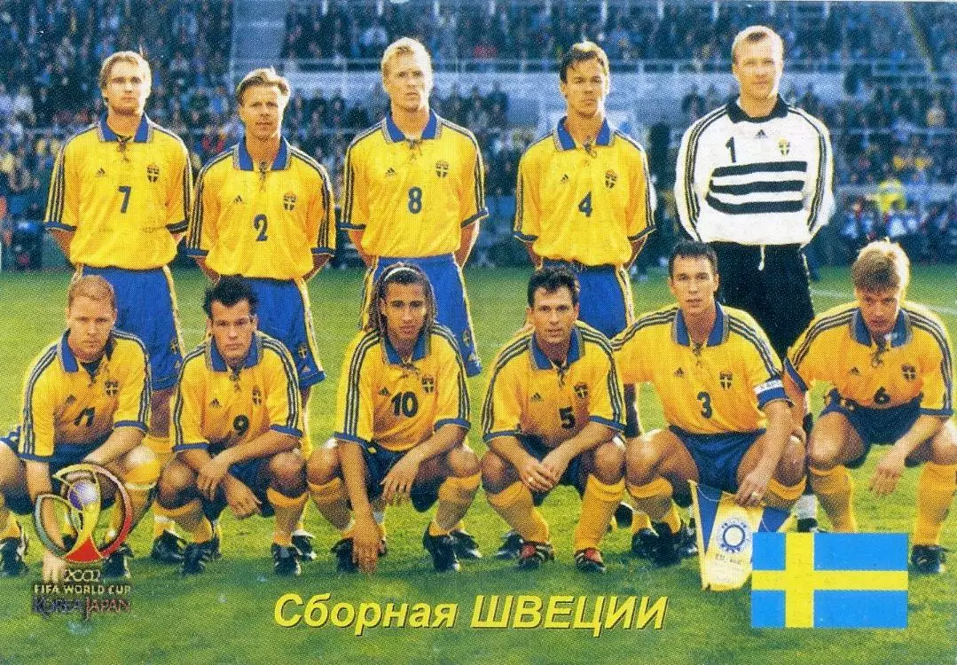 Календарик 2003 Швеция Сборная
