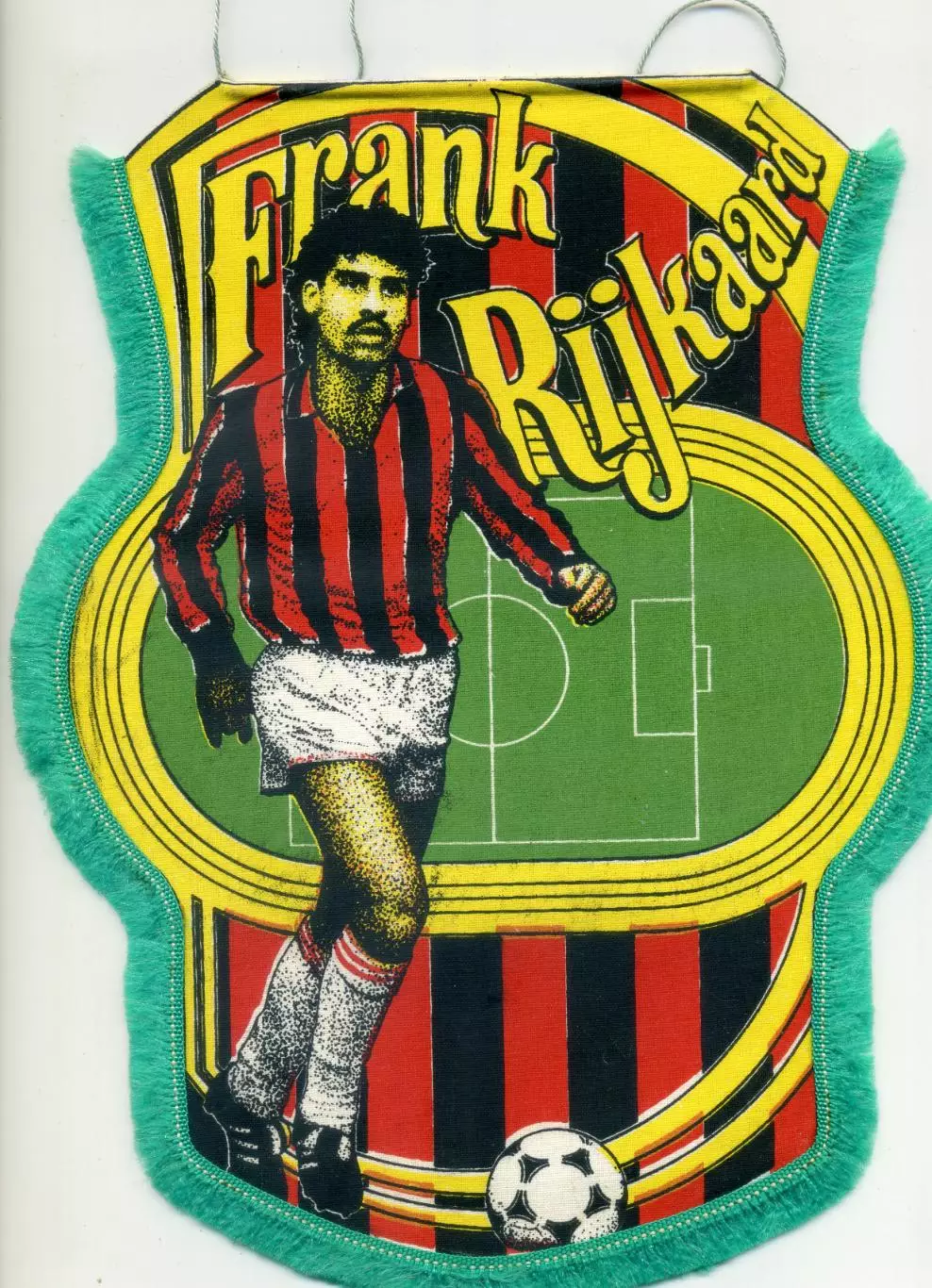 Вымпел Франк Райкард Frank Rijkaard Милан Италия Нидерланды Milan Italy Pennant