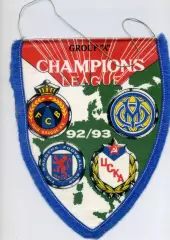 Вымпел Лига Чемпионов 1992-1993 - ЦСКА Москва Брюгге Глазго Рейнджерс Олимпик ОМ