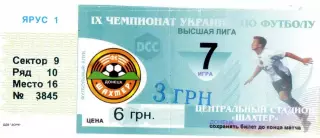 #7 Шахтер Донецк - Металлист Харьков - 16.10.1999 - Первый круг, 12-й тур